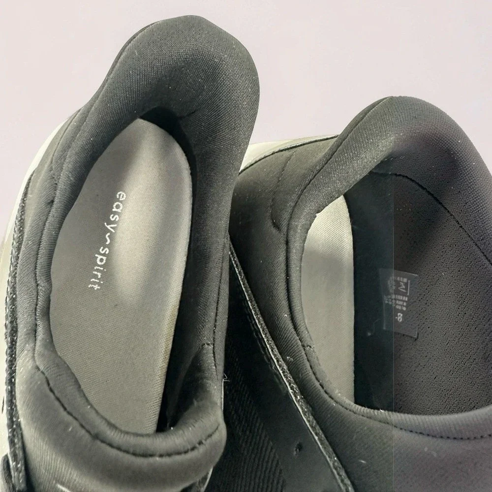Easy Spirit Adira SoEasy Sneakers Black Knit Slip On Womens Size 9.5 M NIB